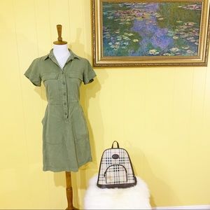 Hunter green J.Crew Dress
